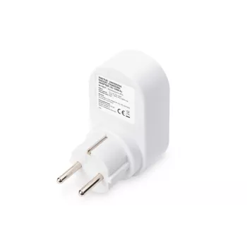 DIGITUS maitinimo adapteris su 2 USB prievadais 250V, 50 Hz, USB: 5V, 2,1A, baltas / pilkas