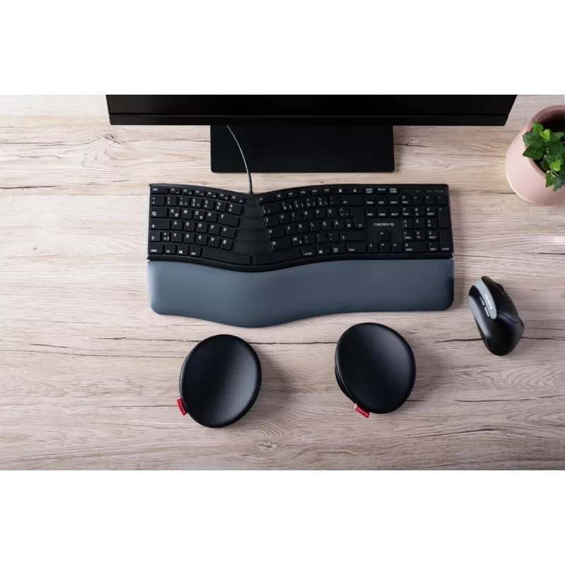 CHERRY SLIDEPAD ERGO slydimo riešo atrama Juoda