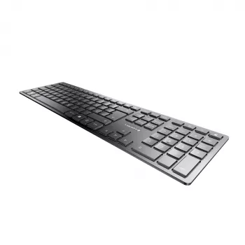 CHERRY KW 9100 SLIM belaidė klaviatūra RF Wireless + Bluetooth QWERTZ vokiška juoda