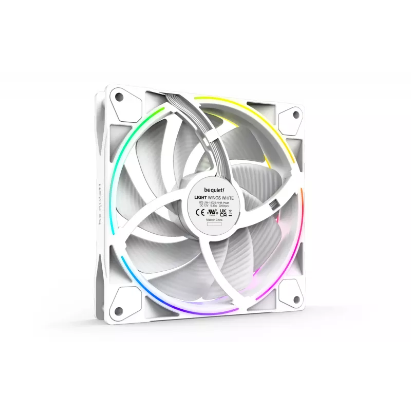 be quiet! Light Wings White 140mm PWM high-speed Triple-Pack | 14 cm ventiliatoriai (3 vnt.)