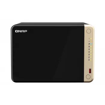 QNAP TS-664 NAS bokštinis Intel® Celeron® N5095 8 GB DDR4 0 TB QNAP QTS juodos, bronzinės spalvos