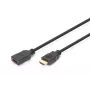 DIGITUS HDMI High Speed prailginimo kabelis, tipo A M/F, 3 m su Ethernet, Ultra HD 24p, juodas