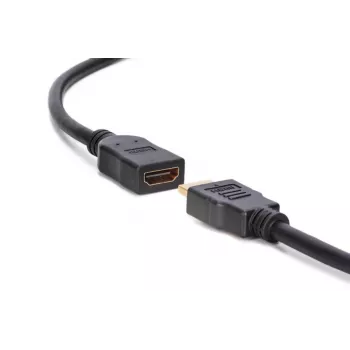 DIGITUS HDMI High Speed prailginimo kabelis, tipo A M/F, 3 m su Ethernet, Ultra HD 24p, juodas