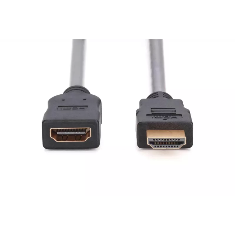 DIGITUS HDMI High Speed prailginimo kabelis, tipo A M/F, 3 m su Ethernet, Ultra HD 24p, juodas