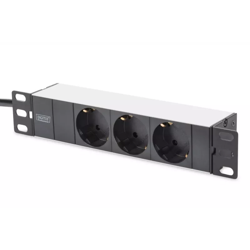 DIGITUS tinklo komplektas 10in-9U 312x300mm spintos lentyna PDU 8 prievadų skydelis
