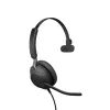 Jabra Evolve2 40 SE USB-A, UC Mono, laidinis, skambučiai/muzika, 20 - 20000 Hz, 113 g, ausinės, juoda