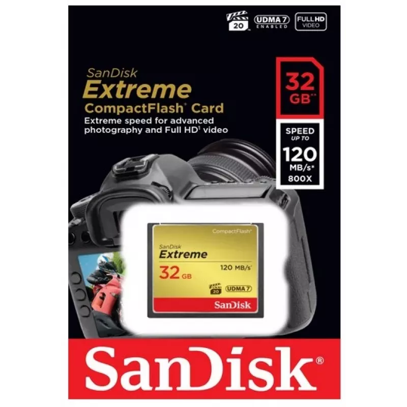 WESTERN DIGITAL SanDisk Extreme Compact Flash 32GB 120MB/s