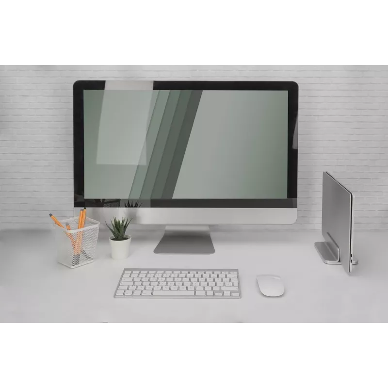 DIGITUS vertikalus nešiojamojo kompiuterio stovas, aliuminis sidabrinis