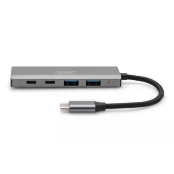 DIGITUS USB-C 4 prievadų HUB 2x USB-A + 2x USB-C Gen2 DA-70245