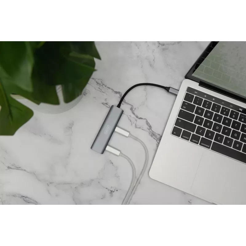 DIGITUS USB-C 4 prievadų HUB 4x USB-C 3.1 Gen1, 5 Gbps