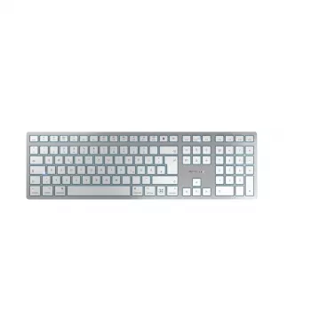 CHERRY KW 9100 SLIM FOR MAC belaidė klaviatūra USB + Bluetooth QWERTZ vokiškas sidabrinė