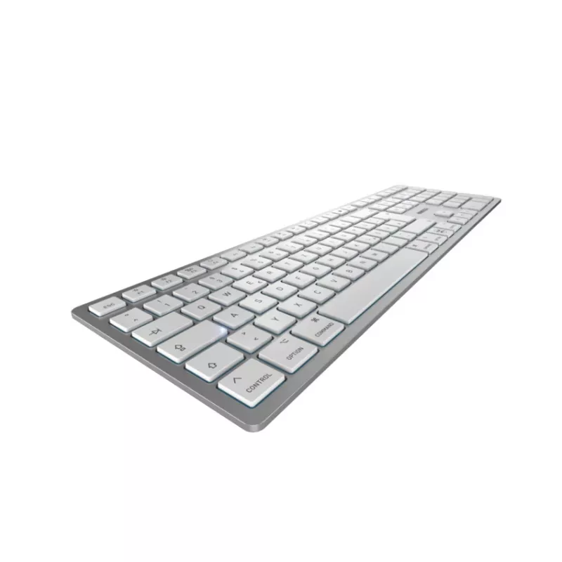 CHERRY KW 9100 SLIM FOR MAC belaidė klaviatūra USB + Bluetooth QWERTZ vokiškas sidabrinė
