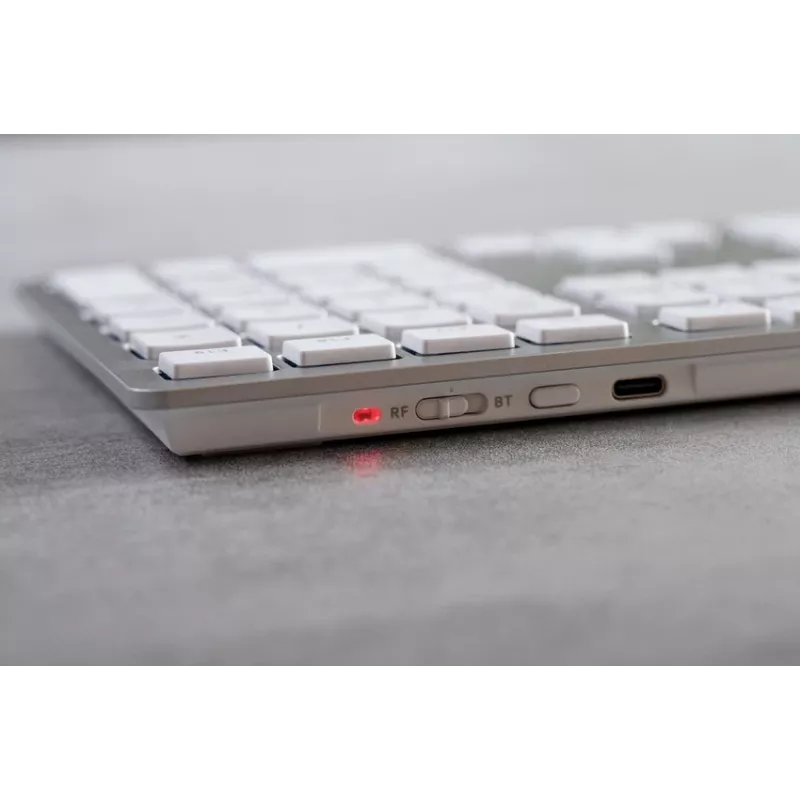 CHERRY KW 9100 SLIM FOR MAC belaidė klaviatūra USB + Bluetooth QWERTZ vokiškas sidabrinė