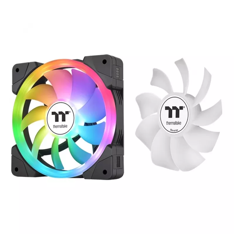 THERMALTAKE SWAFAN EX14 ARGB Sync TT Premium Edition 14 cm juodas 3 vnt. komplektas