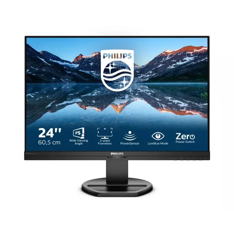 Philips B Line 240B9/00 monitor 61,2 cm (24,1 colio) 1920 x 1200 pikselių WUXGA LED juodas