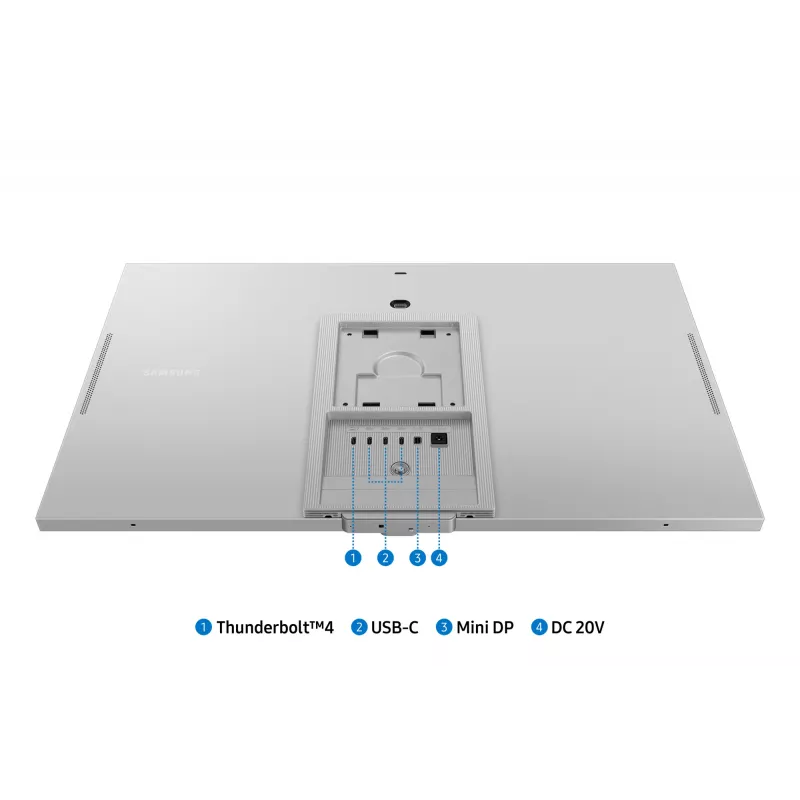 Samsung S90PC monitor 68.6 cm (27 inch) 5120 x 2880 pikselių 5K Ultra HD LCD sidabrinis