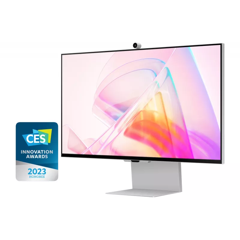 Samsung S90PC monitor 68.6 cm (27 inch) 5120 x 2880 pikselių 5K Ultra HD LCD sidabrinis