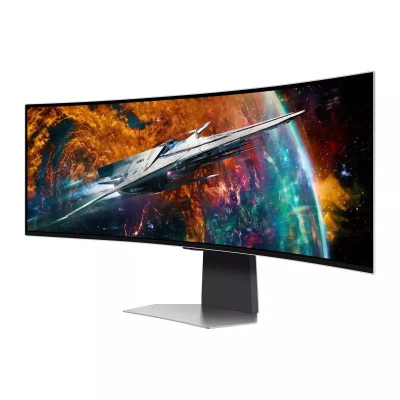 Samsung G95SC monitorius 124,5 cm (49 col.) 5120 x 1440 pikselių Dual QHD OLED sidabrinis