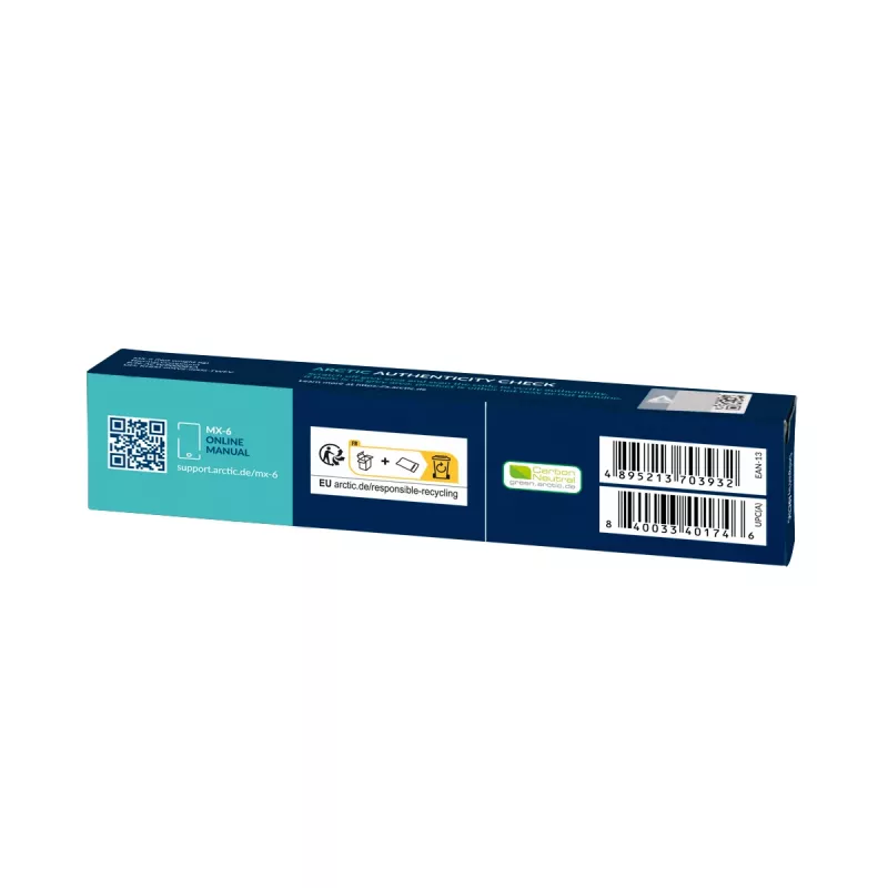 ARCTIC MX-6 ULTIMATE Performance termopasta, pilka, 8 g, 1 vnt., 27 mm, 121 mm