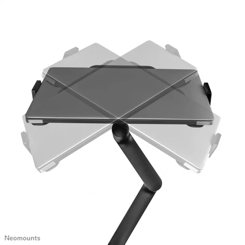 Neomounts DS20-425BL2 Monitorinis laikiklis su nešiojamojo kompiuterio stovu 17-27 colių - vietą taupantis