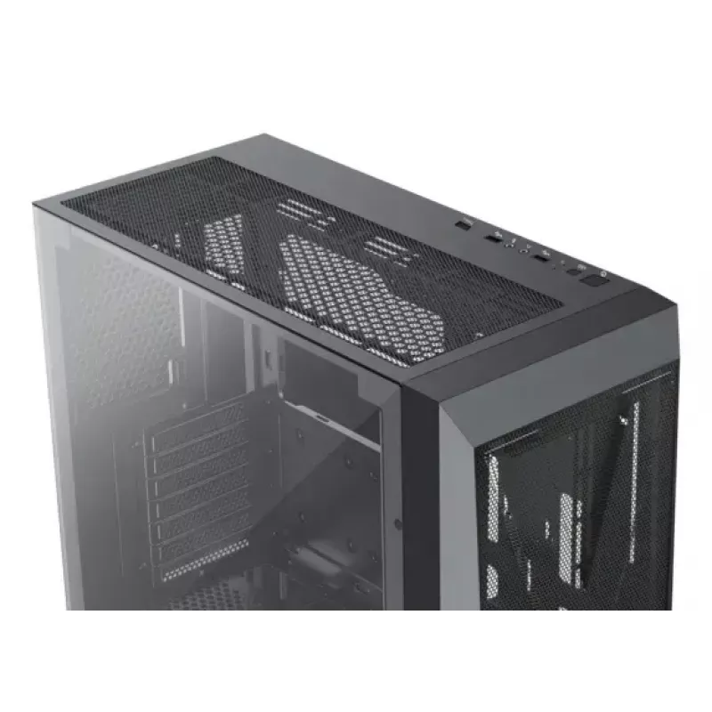 Korpusas XILENCE XG151 Midi Tower – juodas, ATX/Micro-ATX/Mini-ITX, maitinimo blokas apačioje, 2x 3,5 colio + 4x 2,5 colio vietos