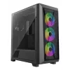 Korpusas XILENCE XG151 Midi Tower – juodas, ATX/Micro-ATX/Mini-ITX, maitinimo blokas apačioje, 2x 3,5 colio + 4x 2,5 colio vietos