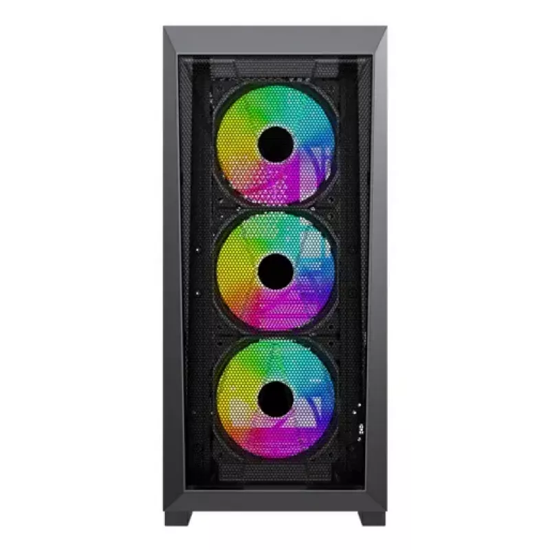 Korpusas XILENCE XG151 Midi Tower – juodas, ATX/Micro-ATX/Mini-ITX, maitinimo blokas apačioje, 2x 3,5 colio + 4x 2,5 colio vietos