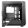 Korpusas XILENCE XG151 Midi Tower – juodas, ATX/Micro-ATX/Mini-ITX, maitinimo blokas apačioje, 2x 3,5 colio + 4x 2,5 colio vietos