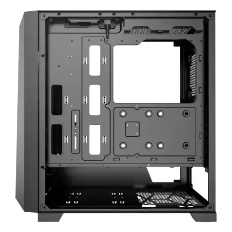 Korpusas XILENCE XG151 Midi Tower – juodas, ATX/Micro-ATX/Mini-ITX, maitinimo blokas apačioje, 2x 3,5 colio + 4x 2,5 colio vietos