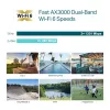 TP-Link Omada AX3000 vidinis/lauko WiFi 6 prieigos taškas, 2.4 GHz, 5 GHz, 3000 Mbit/s, WPA, WPA-Enterprise, WPA2, WPA2-Enterprise, WPA3, WPA3-Enterprise, 10/100/1000 Mbit/s