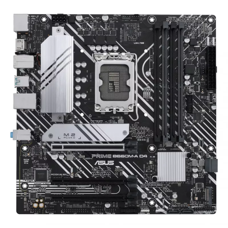 ASUS PRIME B660M-A D4-CSM pagrindinė plokštė Intel B660 LGA 1700 micro ATX