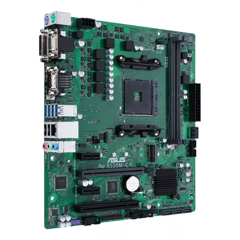 ASUS PRO A520M-C II/CSM AMD A520 Socket AM4 micro ATX pagrindinė plokštė