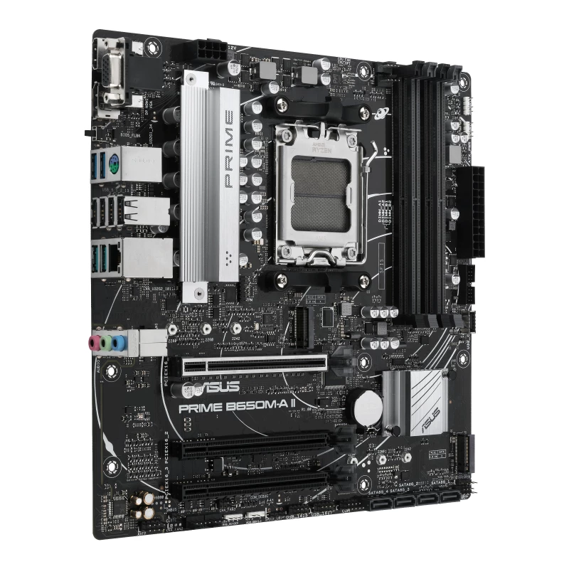 ASUS PRIME B650M-A II-CSM pagrindinė plokštė AMD B650 Socket AM5 micro ATX