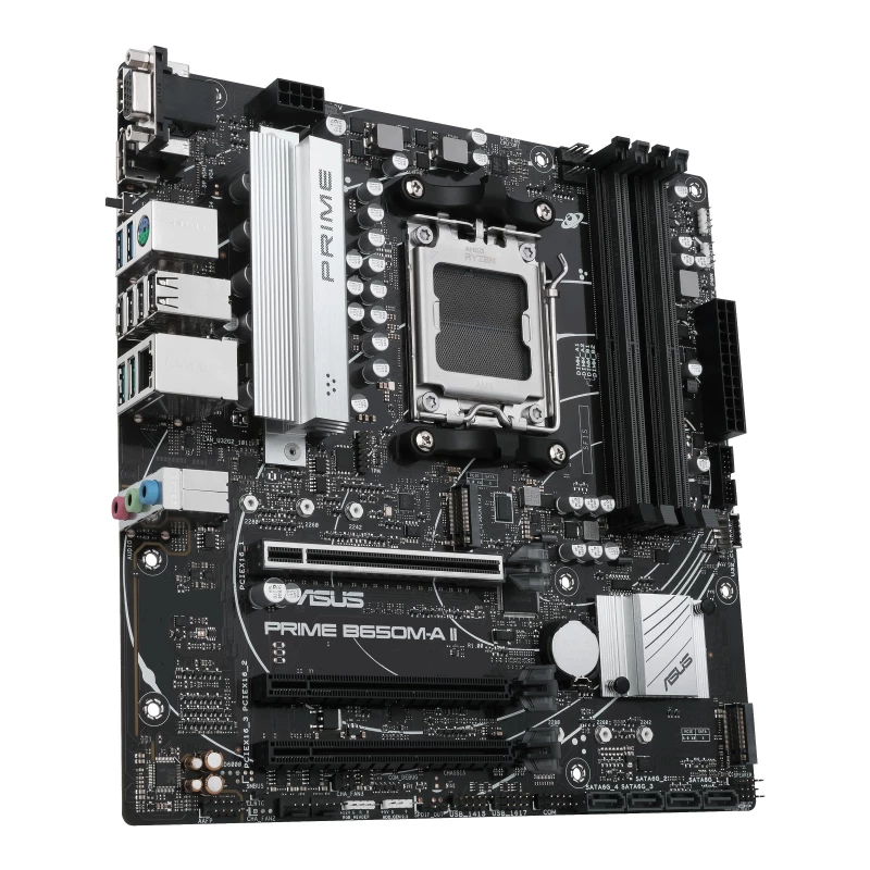 ASUS PRIME B650M-A II-CSM pagrindinė plokštė AMD B650 Socket AM5 micro ATX