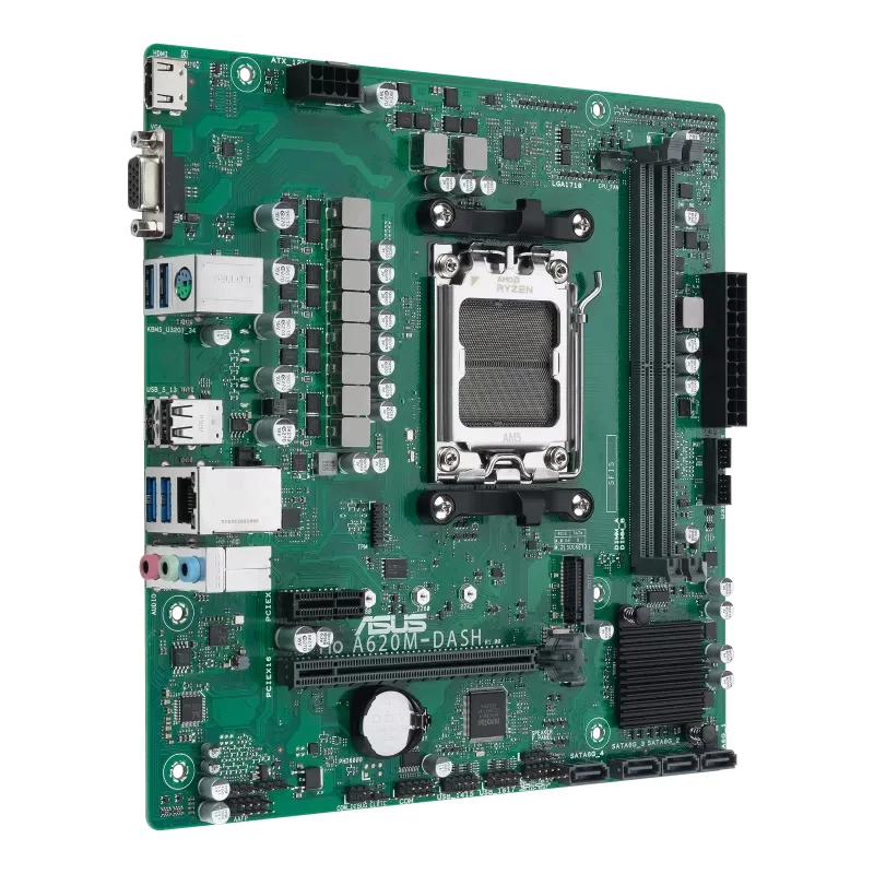 ASUS PRO A620M-DASH-CSM pagrindinė plokštė AMD A620 Socket AM5 micro ATX