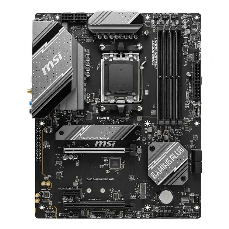 MSI B650 GAMING PLUS WIFI pagrindinė plokštė AMD B650 lizdas AM5 ATX