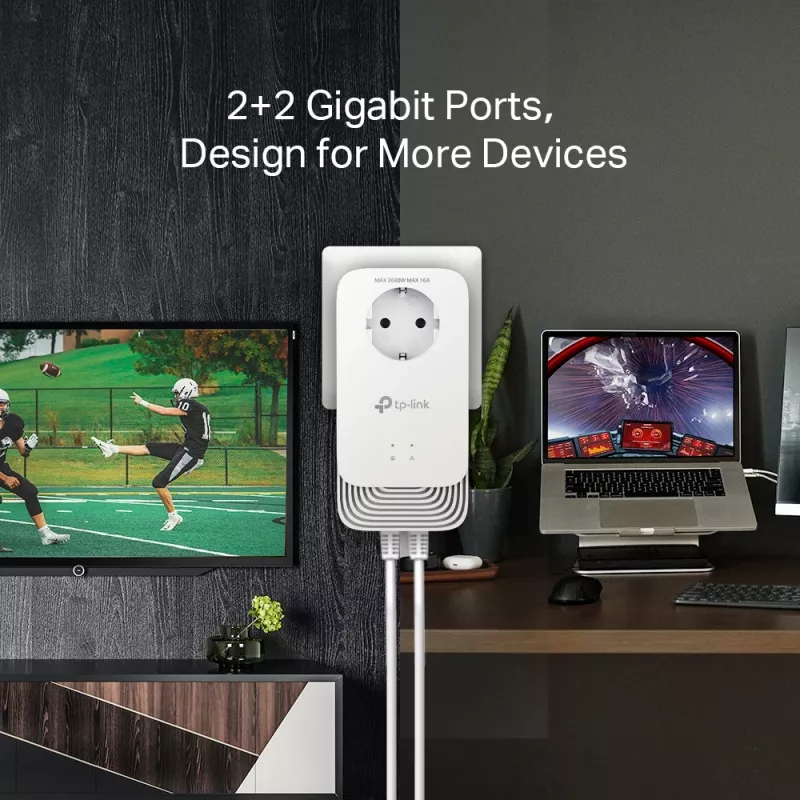 TP-Link PG2400P KIT PowerLine tinklo adapteris 1428 Mbit/s Ethernet LAN Baltas 2 vnt.