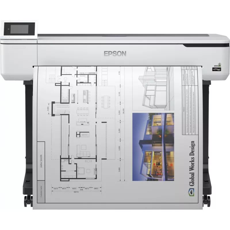 Epson SureColor SC-T5100 ploteris, rašalinis, 2400 x 1200 DPI, ESC/P-R, HP-GL/2, HP-RTL, juoda, žydra, geltona, raudona, 50 ml, PrecisionCore