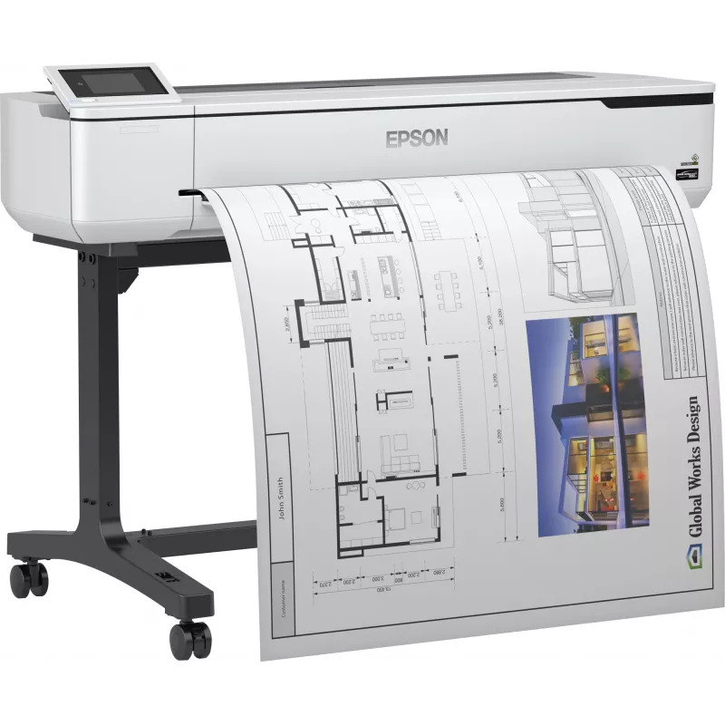 Epson SureColor SC-T5100 ploteris, rašalinis, 2400 x 1200 DPI, ESC/P-R, HP-GL/2, HP-RTL, juoda, žydra, geltona, raudona, 50 ml, PrecisionCore