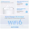 TP-Link Deco X50-4G 4G+ AX3000 viso namo „Mesh“ „WiFi 6“ maršrutizatorius, baltas
