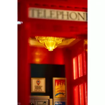 Konstrukcinis žaislas LEGO Red London Telephone Box 21347 – modulinis kolekcinis rinkinys, 1460 dalių, 18+