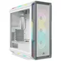 CORSAIR Icue 5000T vidutinio dydžio ATX kompiuterio korpusas - RGB - grūdintas stiklas - baltas