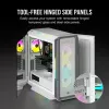 CORSAIR Icue 5000T vidutinio dydžio ATX kompiuterio korpusas - RGB - grūdintas stiklas - baltas
