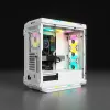 CORSAIR Icue 5000T vidutinio dydžio ATX kompiuterio korpusas - RGB - grūdintas stiklas - baltas