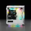 CORSAIR Icue 5000T vidutinio dydžio ATX kompiuterio korpusas - RGB - grūdintas stiklas - baltas