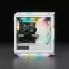 CORSAIR Icue 5000T vidutinio dydžio ATX kompiuterio korpusas - RGB - grūdintas stiklas - baltas