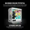 CORSAIR Icue 5000T vidutinio dydžio ATX kompiuterio korpusas - RGB - grūdintas stiklas - baltas