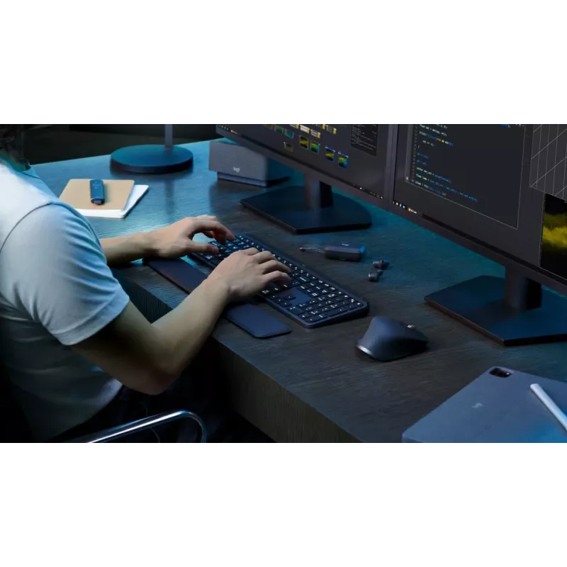 LOGITECH MX Keys S klaviatūra Graphite Qwertz Deutsch