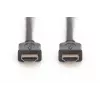 DIGITUS HDMI High Speed jungiamasis laidas, A tipo M/M, 2m su Ethernet, Ultra HD 60p, aukso juodas