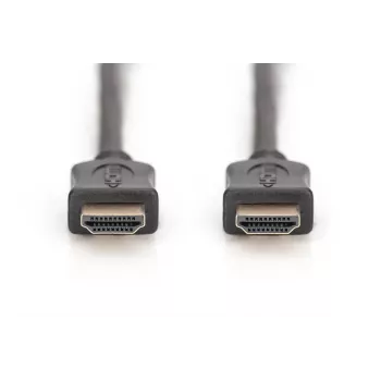 DIGITUS HDMI High Speed jungiamasis laidas, A tipo M/M, 2m su Ethernet, Ultra HD 60p, aukso juodas